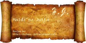 Halász Jutta névjegykártya
